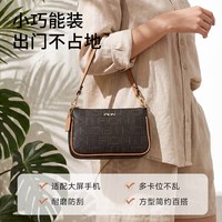 菲安妮 奥莱女包老花腋下包新款方型麻将包通勤单肩斜挎枕头包