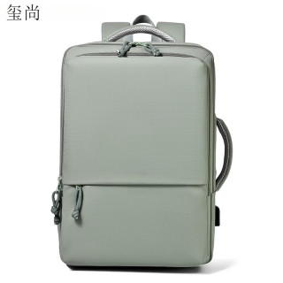 玺尚 18英寸 抹茶绿 笔记本双肩包