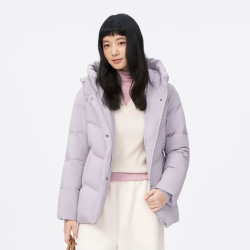波司登 女士短款连帽羽绒服