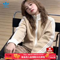阿迪达斯 三叶草女装上衣 2026春季新款针织夹克运动休闲外套