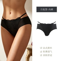 歌瑞尔 女士蕾丝内裤10A抗菌底裆法式纯欲低腰三角裤透气2026新款
