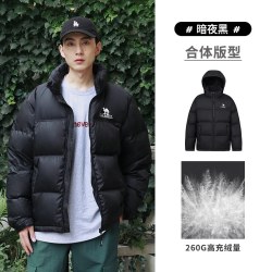 骆驼 火山羽绒服2.0男冬季男女同款连帽棉服连帽面包服短款外套女
