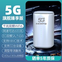 圣凡杜 新款5G无线路由器随身wifi6千兆双频多网通高速流量移动便携家用cpe设备宽带笔记本电脑户外直播旅游车载网络