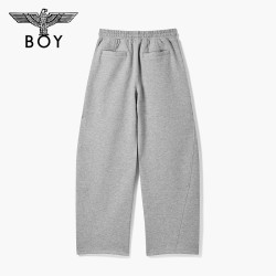 BOY LONDON BOYLONDON灰色弯刀阔腿针织裤26秋冬女款宽松休闲潮牌长裤W15906