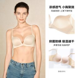 安莉芳 小胸聚拢文胸罩无痕提拉收副乳无钢圈内衣女