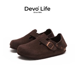 Devo Life 软木鞋休闲鞋复古时尚单鞋舒适情侣春夏女鞋一脚蹬56144