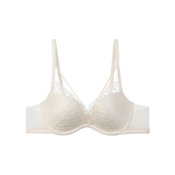 安莉芳 睫毛蕾丝性感文胸女软钢圈薄款内衣EB00806