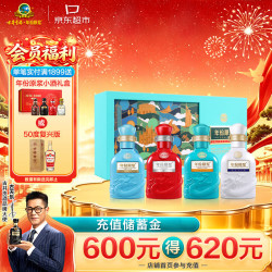 古井贡酒 年份原浆 古20 世博会中国馆指定用酒纪念版 52%vol 浓香型白酒 100ml*4瓶 礼盒装