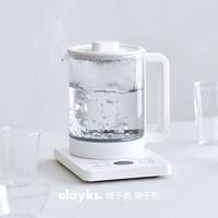 宅家食光：欧莱克 立时清川养生壶小型办公室多功能家用玻璃烧水壶花茶煮茶