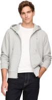 TOMMY HILFIGER 男士全拉链连帽卫衣 灰色 XL