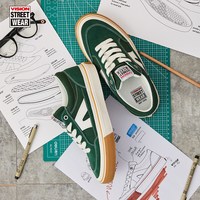 Vision Street Wear VISION官方 STICK复古生胶低帮翻毛皮运动帆布鞋板鞋男女多色可选