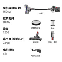 清洁收纳：小狗 绿光显尘 无线手持吸尘器  3个