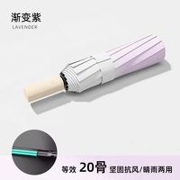 温诗欧 20骨黑胶防晒晴雨伞