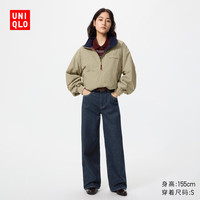 优衣库 EZY宽松直筒牛仔裤/水洗产品