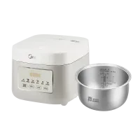 宅家食光：美的 MB-RE387S 316L不锈钢内胆无涂层 电饭煲  3L