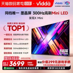 Vidda 发现X Mini 2026款 65VX3S 液晶电视 65寸 超薄挂架