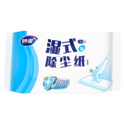 妙潔 灰零迹替换纸  湿式20片 除尘拖配件替换装 ⭐湿式 除尘纸20片