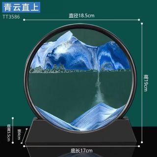 智老板 3D流沙画摆件解压沙漏客厅装饰品摆件大气礼品礼物装饰品