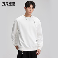 马克华菲 潮牌圆领卫衣男款春秋休闲长袖百搭上衣