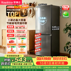 荣事达 R170 节能低音 灰色 170L 双门冰箱
