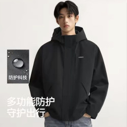 森马 都市护身服 男女连帽工装夹克
