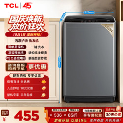 TCL XQB60-D01 定频波轮洗衣机 6kg 亮灰色