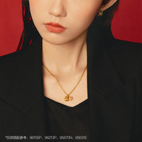 88VIP：周生生 薄荷系列mini小桃花黄金小吊坠足金挂坠送女友礼物96213P