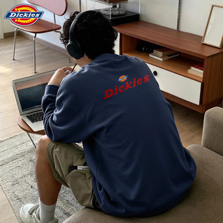 Dickies 纯棉圆领 宽松 黑色 L 男士长袖T恤