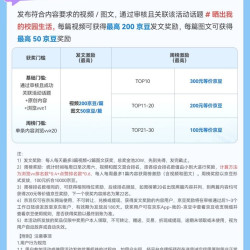 京东，校园之星，晒出我的校园生活发帖视频200京豆，图文50京豆，