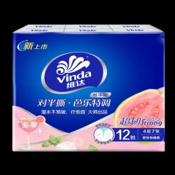 维达 芭乐特调手帕纸4层7片 12包