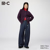 优衣库 488450 宽松水洗弯刀牛仔裤 藏青色 XS