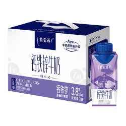 特仑苏 钙铁锌牛奶梦幻盖200mL×10包