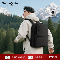 新秀丽 NX5*09001 15.6英寸商务双肩包 黑色