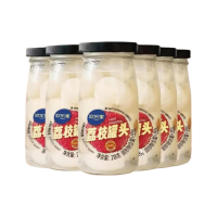 欢乐家 荔枝罐头218克*6罐即食休闲零食水果罐头