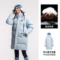 骆驼 女装羽绒服中长款男女款A35CR07209