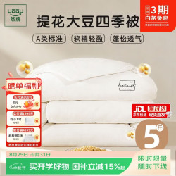 然牌 纤维被子 A类51%大豆纤维被四季春秋被 星级酒店被芯220x240cm