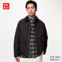 优衣库 487689 休闲棉服 黑色 L 男装夹克