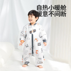 良良 liangliang）婴儿睡袋 儿童春秋恒温睡袋四季通用款 s码