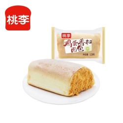 桃李 鸡蛋香松夹心面包 短保休闲蛋糕 120g*5袋