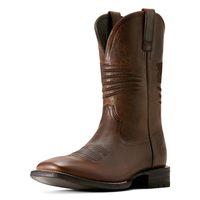ARIAT Circuit Patriot 西部靴  男式皮革西部靴 风化棕褐色 10