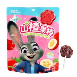 金潮来 疯狂动物城山楂果棒64g 休闲零食  儿童零食 解馋小食