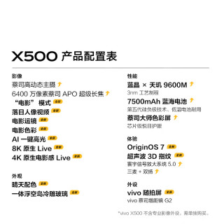 vivo X500 蔡司APO超级长焦 大地回声 16GB+512GB 手机