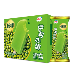 伊利 心情低糖绿豆雪糕冰淇淋 70克*5支