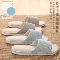 利达妮 断码处理1双亚麻拖鞋女舒适透气四季2025新款居家室内拖鞋男夏季