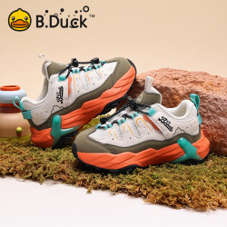 B.Duck 童鞋 米/绿 33 码脚长20.6-21.1cm