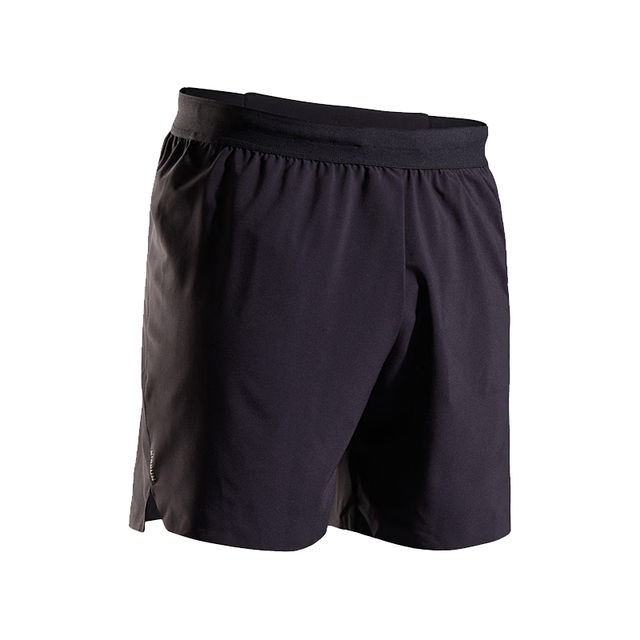 迪卡侬 5671171 速干带内衬 黑色 M 运动短裤