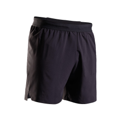 迪卡侬 5671171 速干带内衬 黑色 M 运动短裤
