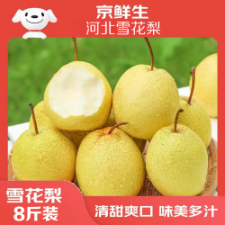 京鲜生 河北赵县雪花梨净重8斤单果250g+