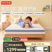 京东京造 2026新款0胶青少年弹簧床垫Pro黄麻撑腰护脊透气纤维1.2*2m