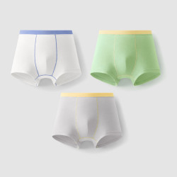 蕉内儿童 3件|蕉内355Color男童内裤小特护抗菌棉感多彩宝宝平角短裤四角裤